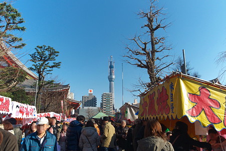 2011.01.09　浅草寺　境内はお正月