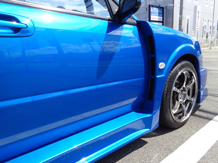 インプレッサ　中古車納車　フロントフェンダー