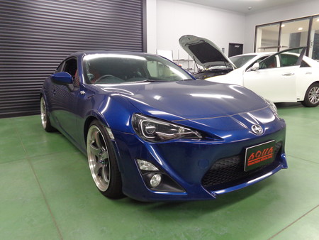 ８６　茨城県　ＢＲＺヘッドライト装着　ＮＥＷアウディ風ＬＥＤ