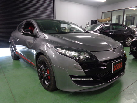 メガーヌ　岐阜県　レイヤードサウンド取付・植毛塗装