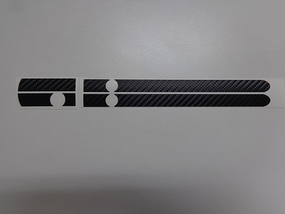 ロードスターＮＤ５ＲＣ　ドアハンドルカーボンシート　ロゴ無し