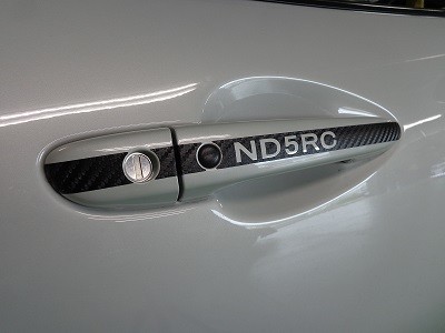 ロードスターＮＤ５ＲＣ　ドアハンドルカーボンシート