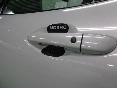 ロ－ドスターＮＤ５ＲＣ　ドアハンドル傷防止シート