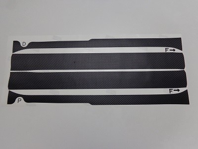 トヨタＡＱＵＡ　傷防止シート　ステップパネル４点　ロゴ無し