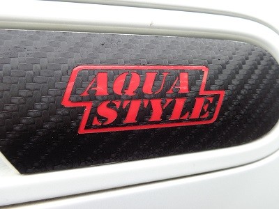 Ｓ６６０　ドアノブカーボンシート　ＡＱＵＡ　ＳＴＹＬＥロゴ