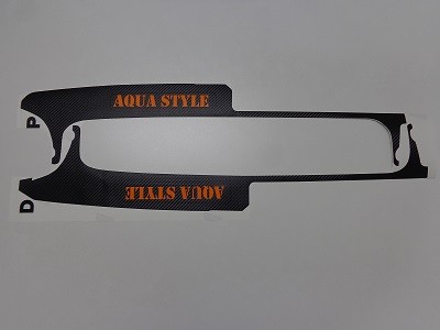 アルファード・ヴェルファイア３０系専用　傷防止シート　ステップパネル商品　ロゴ有り　オレンジ