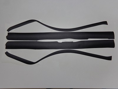 ハイエース２００系４型　傷防止シート　ステップパネル