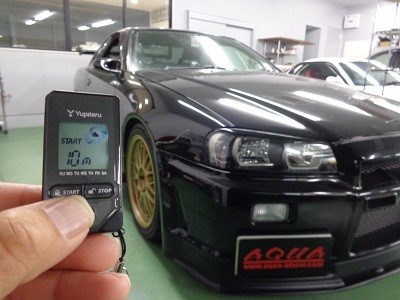 スカイライン３４　神奈川県　エンジンスターター取付