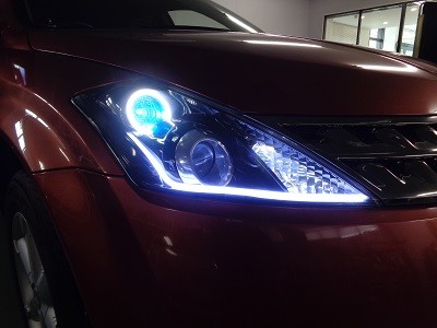 ムラーノ　ＮＥＷアウディ風ＬＥＤ２色タイプ　ホワイト400