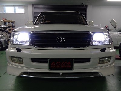 ランクル１００　ＨＩＤ取付