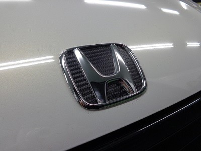 Ｓ６６０　エンブレムカーボンシート　インナータイプ貼り込み後