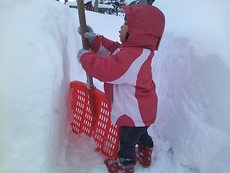 クリスマスの大雪直後はこんな感じ…