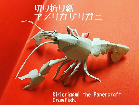 アメリカザリガニ 切り折り紙