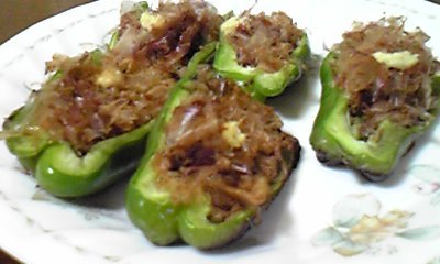 ピーマンの土佐焼き 昨日テ...