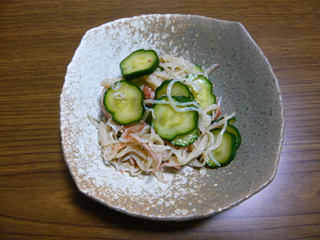 カニかまときゅうりの酢の物 (6)