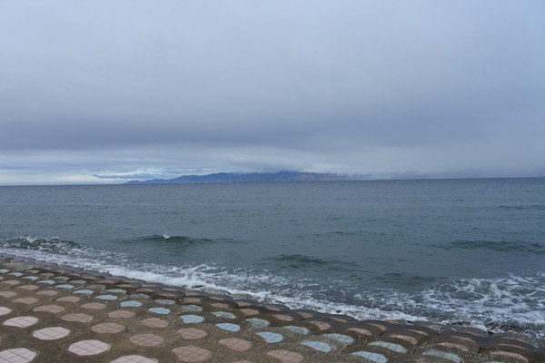 津軽半島の東岸からは下北半島を望めました 津軽半島の東岸からは下北半島を望めました