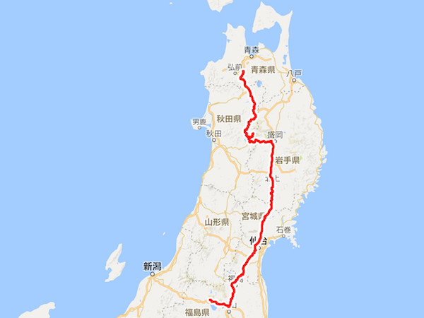 この日の走行距離は約550km
