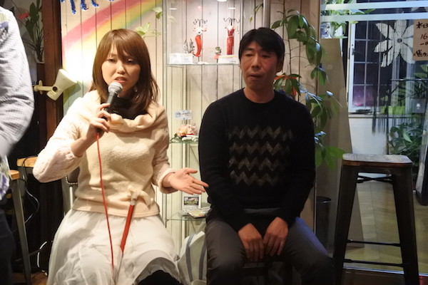 小沢綾子さん（左）と戸田正樹さん（右）
