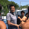 Photos: 放送が終わっていた！！(ノ゜Д゜)ノ 水球男子のランチは巨体に似合わ...