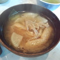 朝食の味噌汁（ハナビラタケ入り）