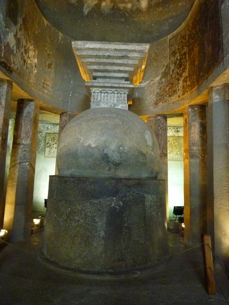 ｱｼﾞｬﾝﾀｰ第9窟ストゥーパ Simple Stupa,Ajanta cave